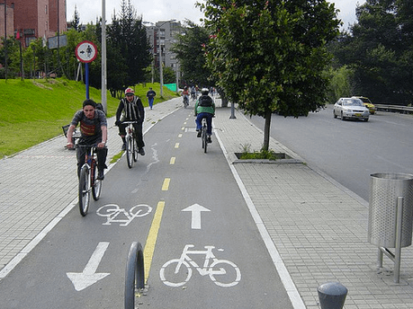 Cycle track width reduced to accommodate more traffic on roads 6
