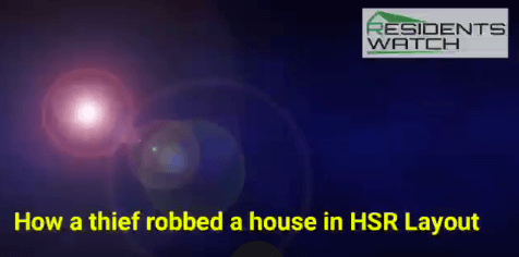Thief caught on CCTV robbing a house in Sector 3 7