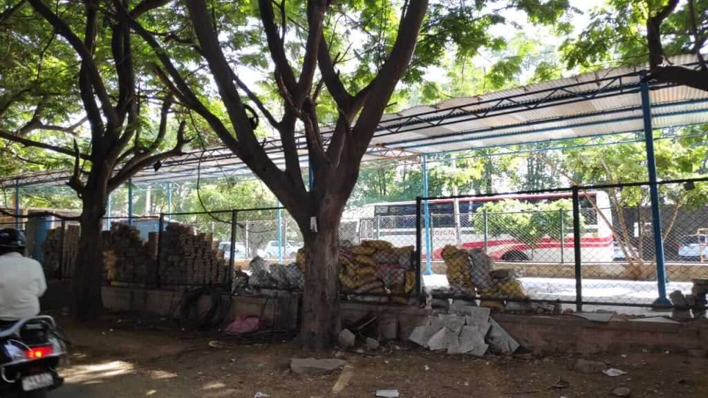 Sai Baba temple in Sector 3 encroaches another section of median park; BBMP looks the other way! 31