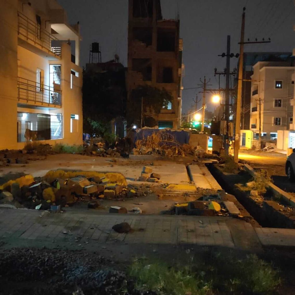 Illegal car shed in residential area demolished in Sector 3 12