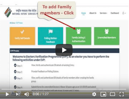 national voter id services portal